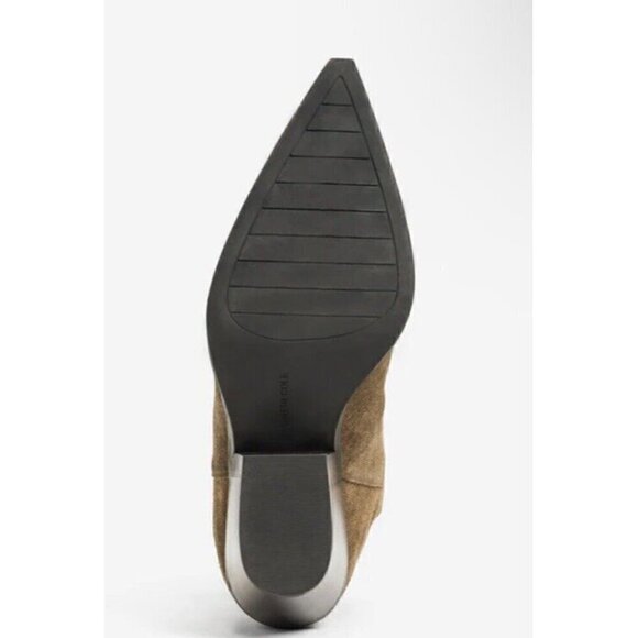 Kenneth Cole‎ Kara Suede Bootie Cocoa Tan Evereve Womens 9.5 Western Boot New - Picture 2 of 5